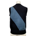 Hermes Vest 38 M Navy Blue Candy Libris Cotton — view 2
