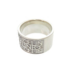 Celine Logo Ring 925 Sterling Silver