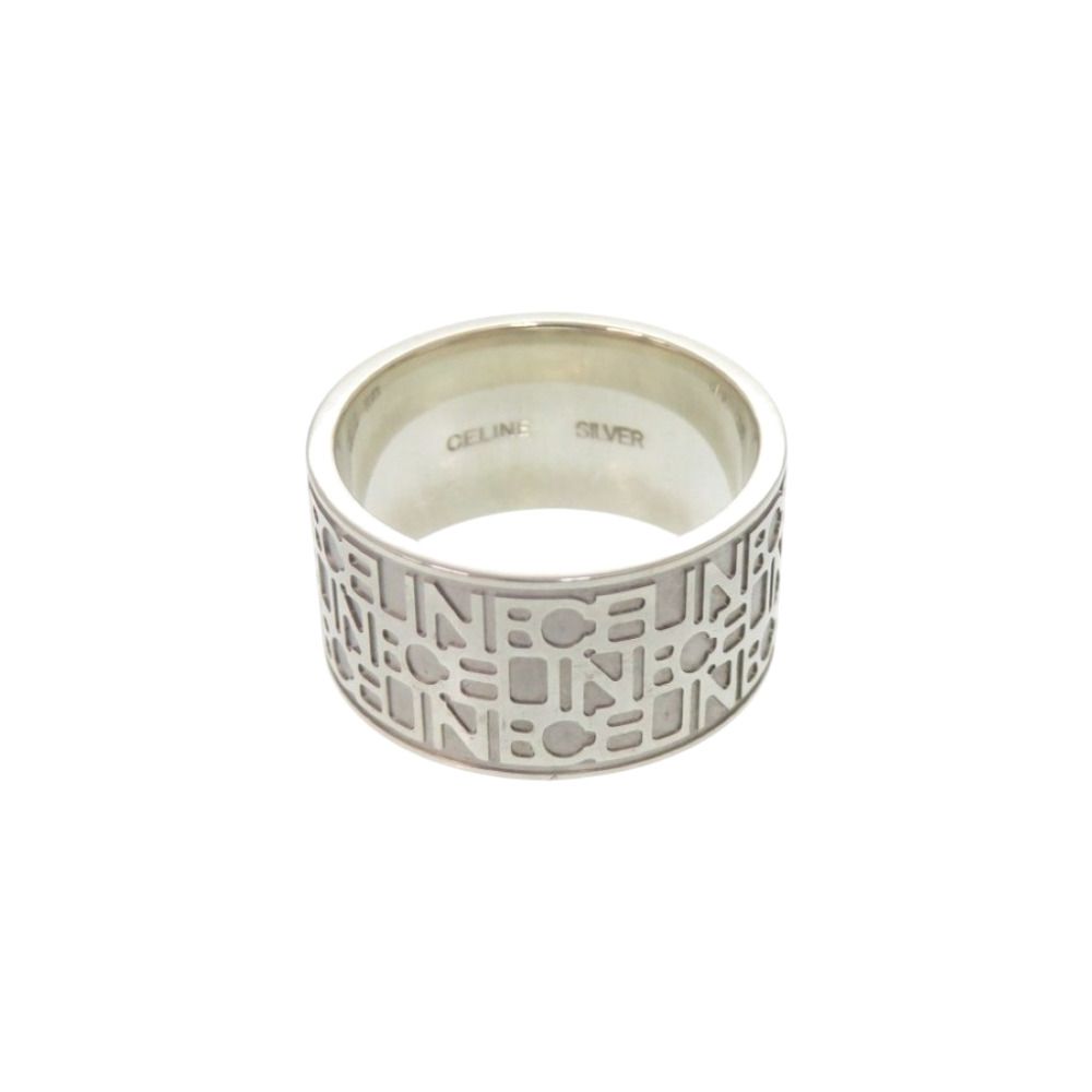 Celine Logo Ring 925 Sterling Silver