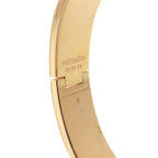 Hermes Clic PM F1 02 74 Metal Enamel White Bangle Bracelet