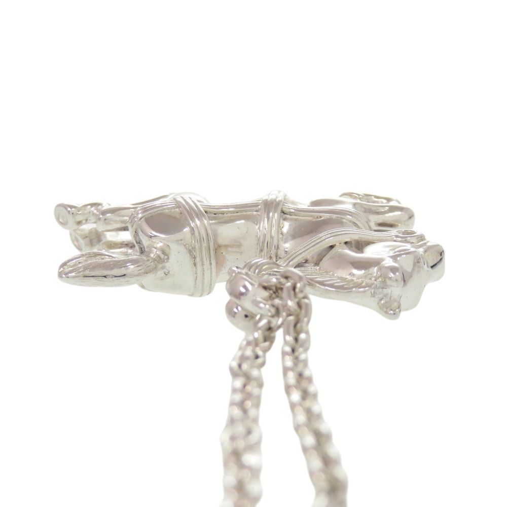 Hermes Cheval Horse 925 Sterling Silver Charm Key Holder