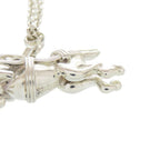 Hermes Cheval Horse 925 Sterling Silver Charm Key Holder