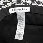 Dior Houndstooth Tulle Hat 59 Almost — view 8