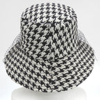 Dior Houndstooth Tulle Hat 59 Almost — view 4