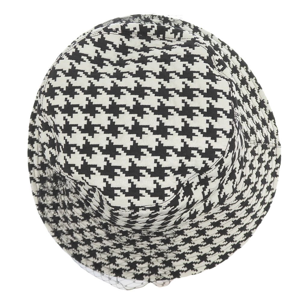 Dior Houndstooth Tulle Hat 59 Almost — view 6