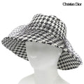 Dior Houndstooth Tulle Hat 59 Almost