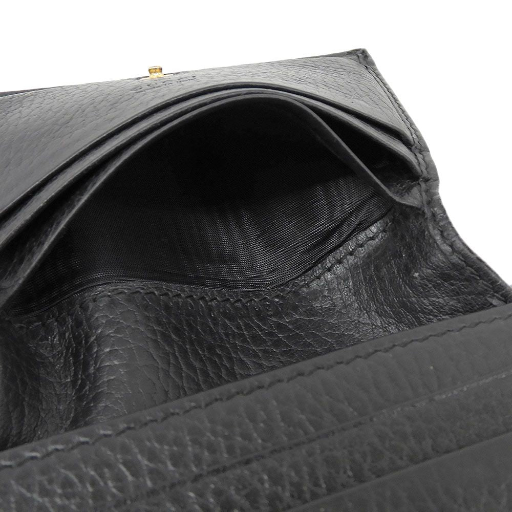 Gucci Petit Marmont Bifold Leather Wallet Compact Black