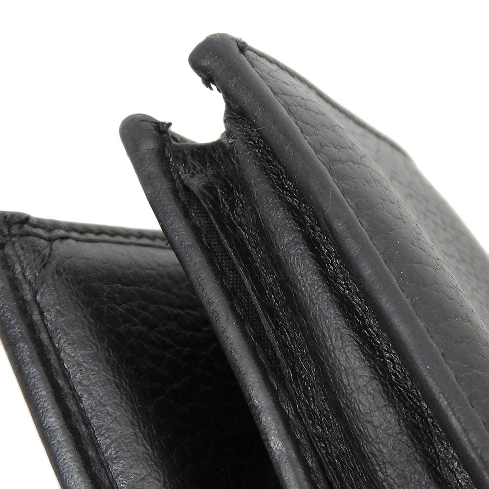 Gucci Petit Marmont Bifold Leather Wallet Compact Black