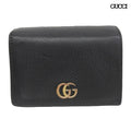 Gucci Petit Marmont Bifold Leather Wallet Compact Black