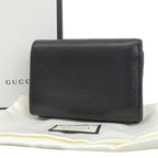 Gucci Petit Marmont Bifold Leather Wallet Compact Black