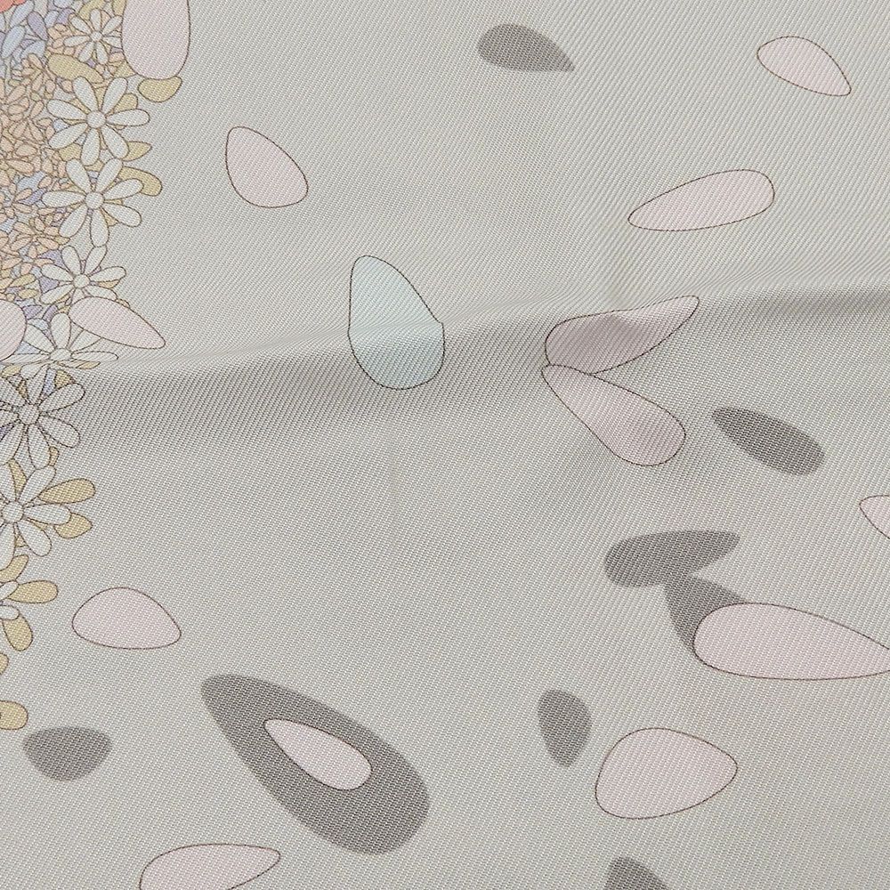 Hermes Carre 90 Silk Scarf Flower Offering Offrandes Dun Jour Multicolor