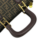 Fendi Handbag Brown Zucca Pattern