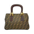 Fendi Handbag Brown Zucca Pattern