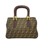 Fendi Handbag Brown Zucca Pattern