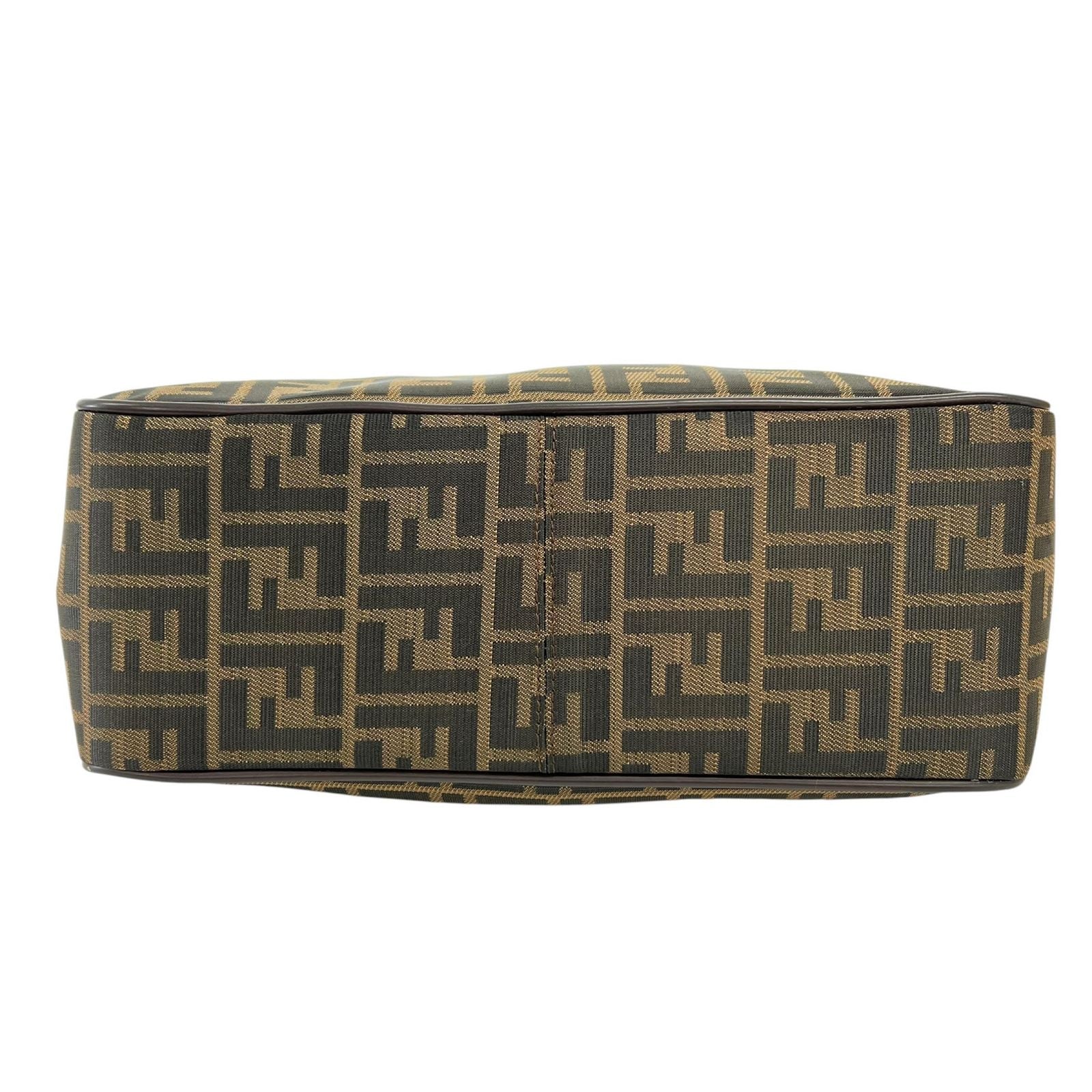 Fendi Handbag Brown Zucca Pattern