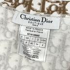 Dior Sleeveless Top Tank Top Trotter Flower Embroidery 40 Sizes White Brown — view 6