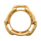 Hermes Scarf Ring Chaine D'ancre Gold Plated Legato