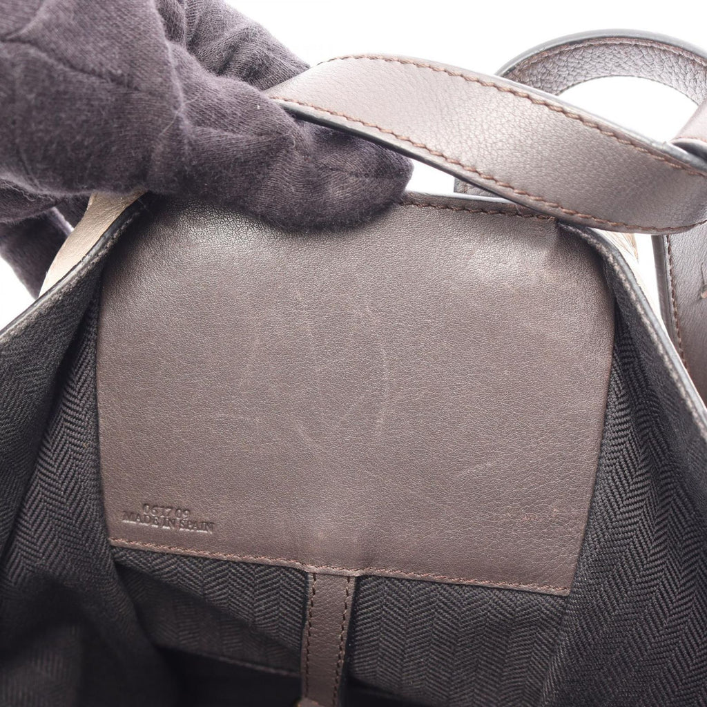 Loewe Handbag Hammock Small 2-Way Gray Ju Mocha Leather