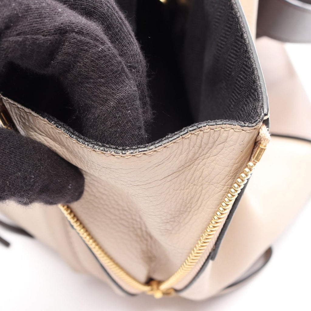 Loewe Handbag Hammock Small 2-Way Gray Ju Mocha Leather