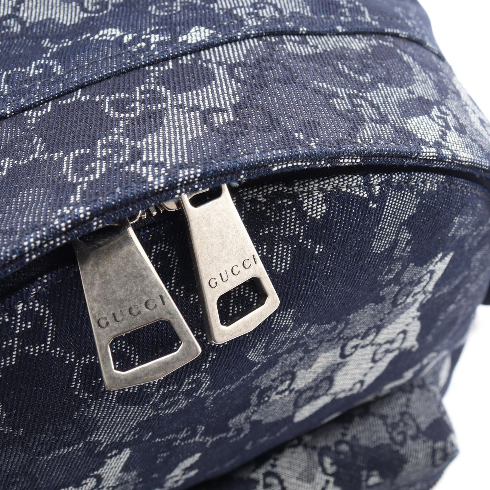 Gucci Backpack GG Denim Indigo Blue