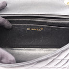 Chanel Shoulder Bag Quilted Diana Flap Black Caviar Leather Chain