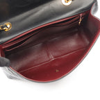 Chanel Shoulder Bag Maxi Quilted 34 Black Lambskin Chain