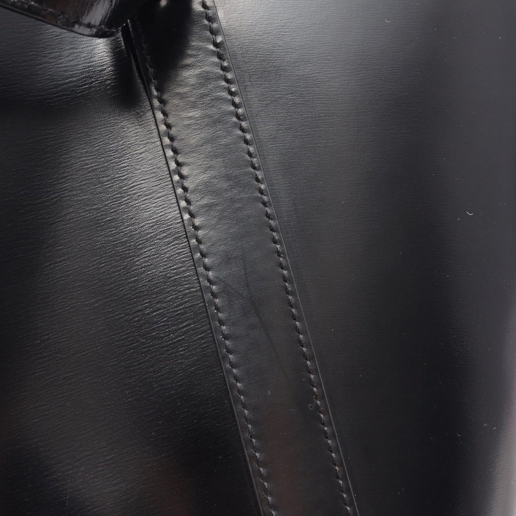 Celine Shoulder Bag Triomphe Black Leather
