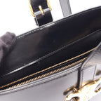 Celine Shoulder Bag Triomphe Black Leather