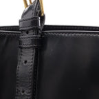 Celine Shoulder Bag Triomphe Black Leather