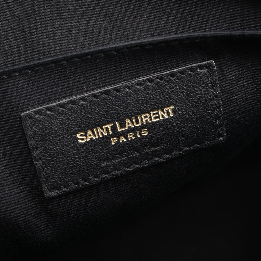 Saint Laurent Paris Shoulder Bag Lou Monogram Black Leather
