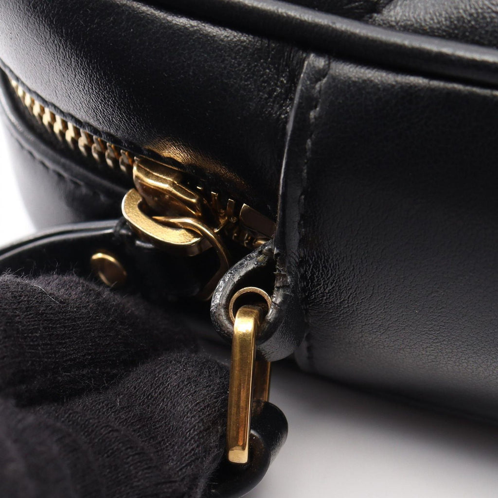Saint Laurent Paris Shoulder Bag Lou Monogram Black Leather