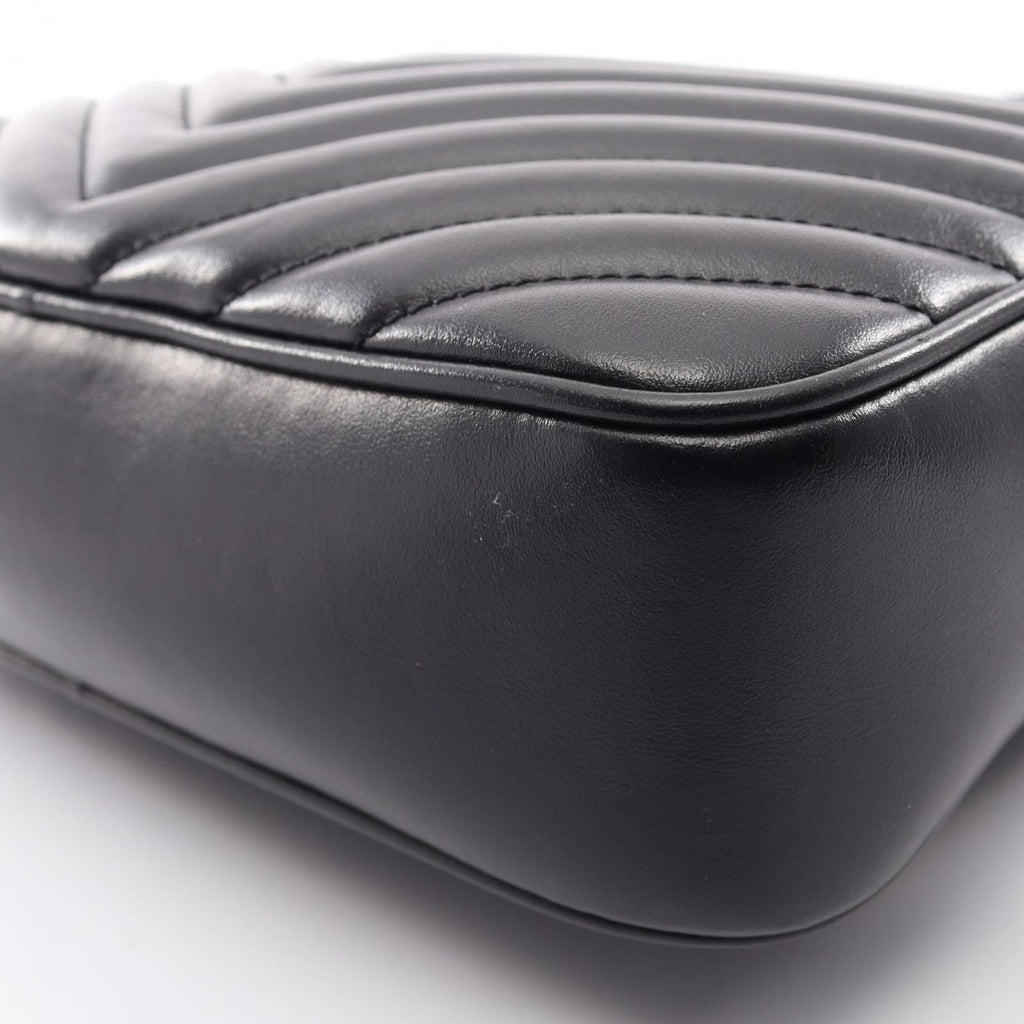 Saint Laurent Paris Shoulder Bag Lou Monogram Black Leather