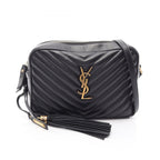 Saint Laurent Paris Shoulder Bag Lou Monogram Black Leather