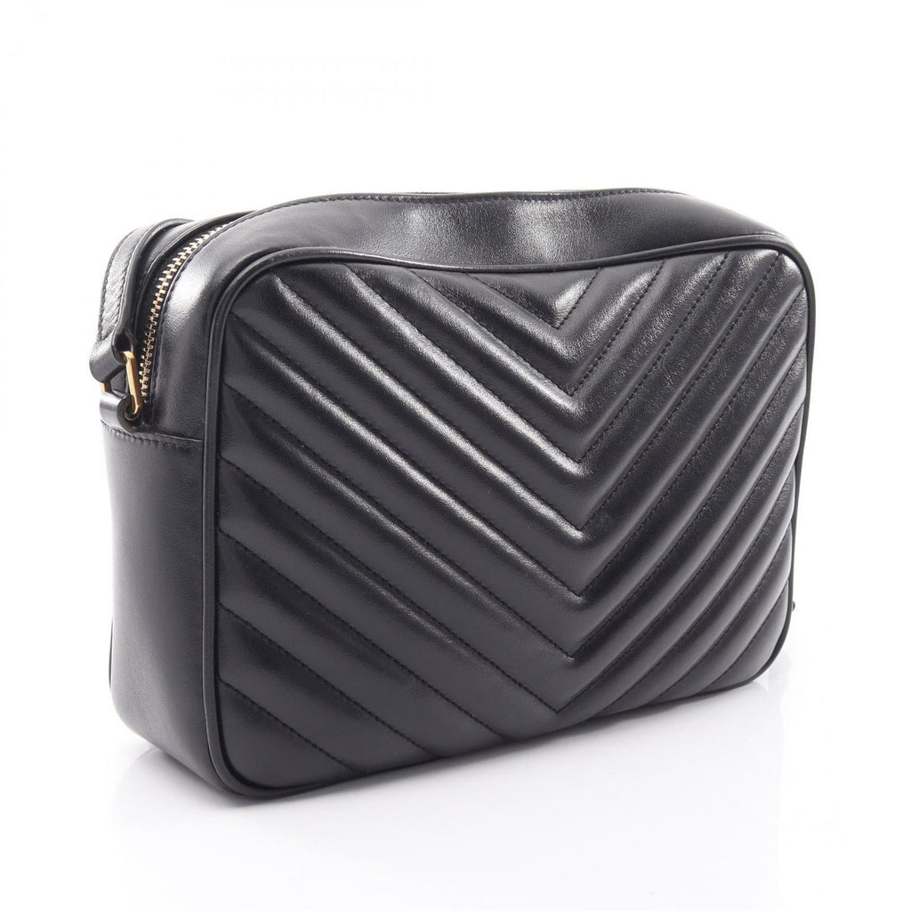 Saint Laurent Paris Shoulder Bag Lou Monogram Black Leather