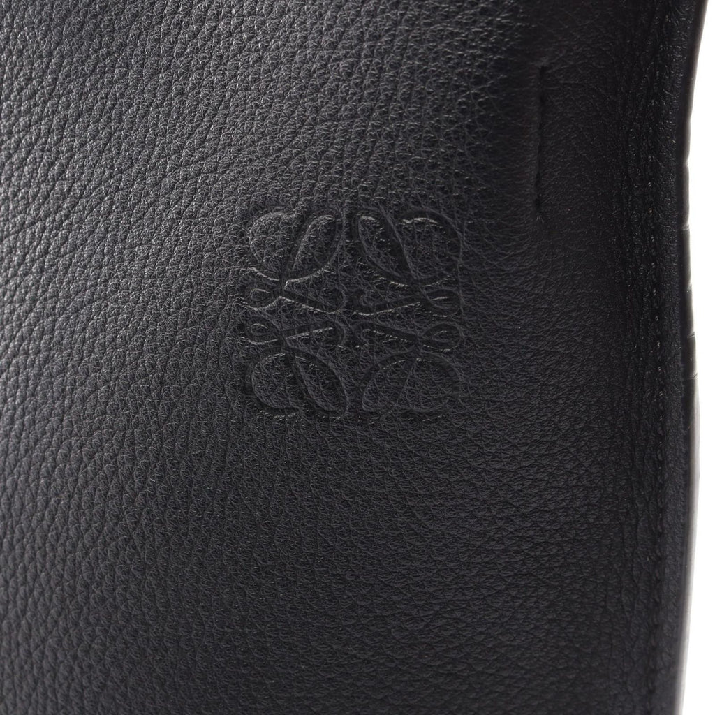 Loewe Shoulder Bag Gate Bucket Black Natural Leather
