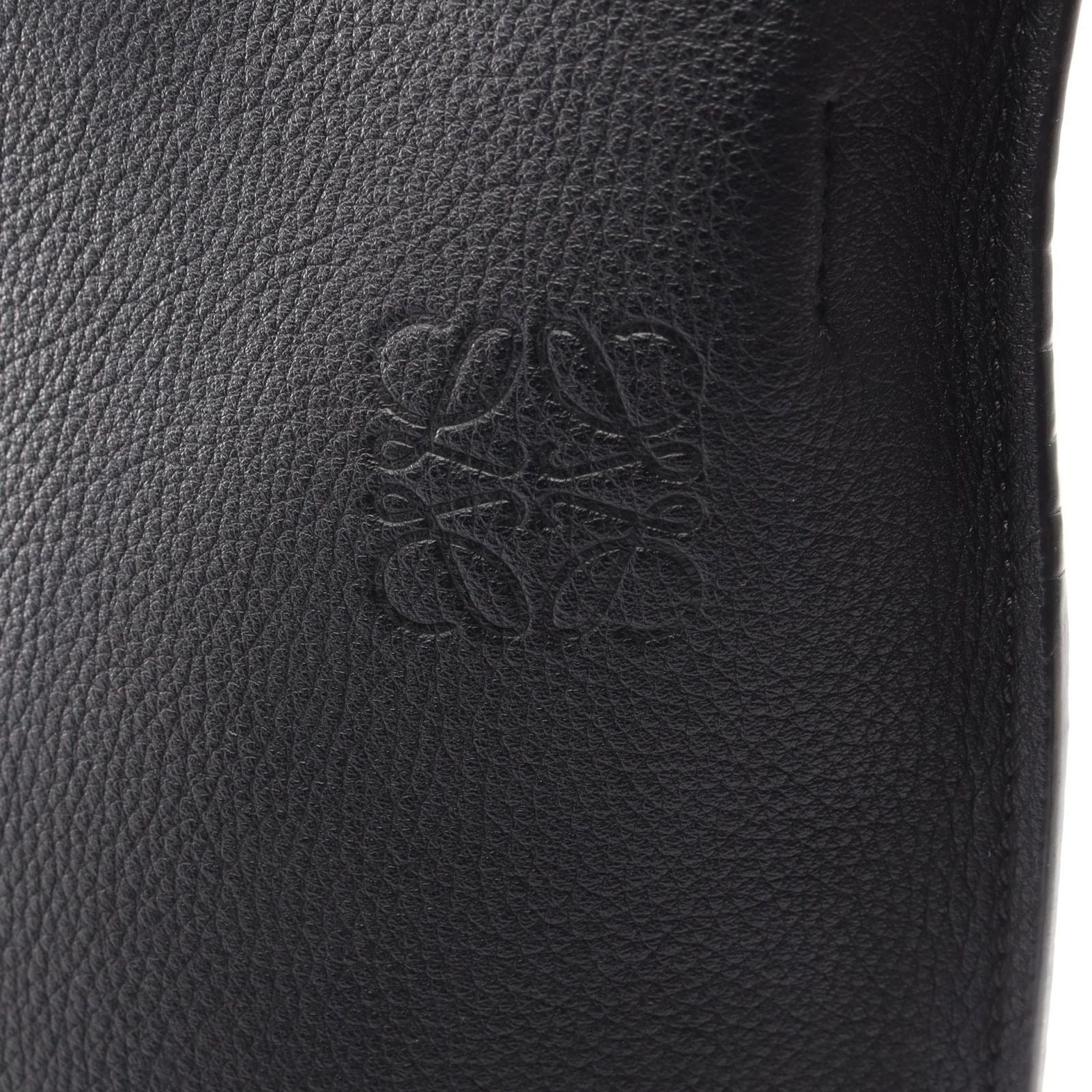 Loewe Shoulder Bag Gate Bucket Black Natural Leather