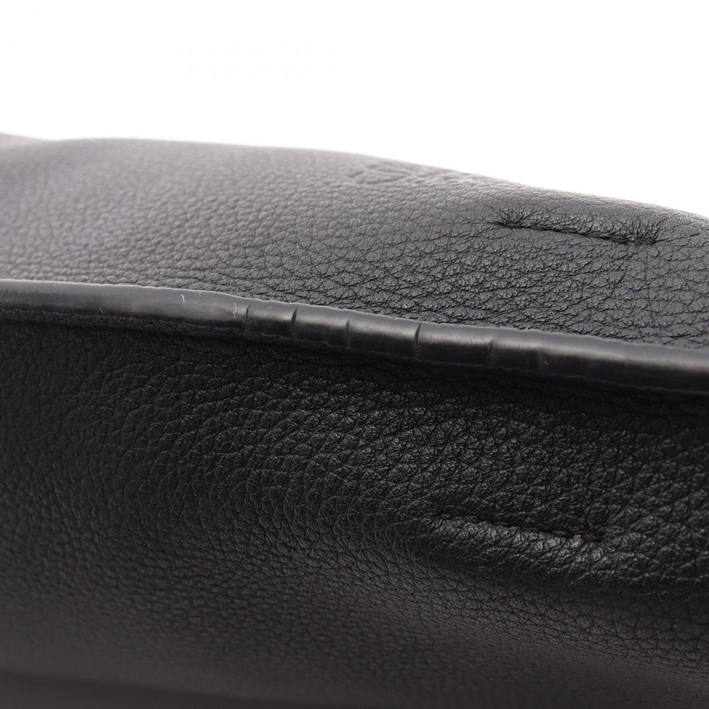 Loewe Shoulder Bag Gate Bucket Black Natural Leather