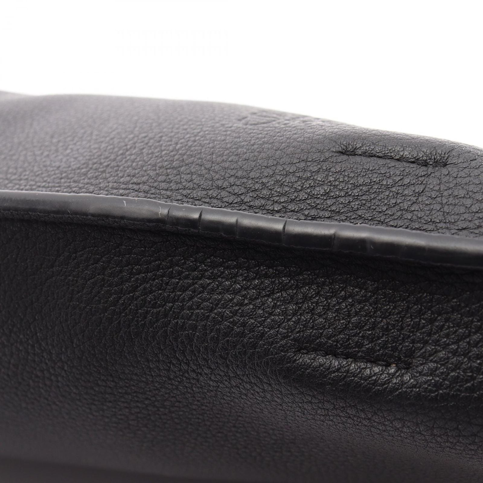 Loewe Shoulder Bag Gate Bucket Black Natural Leather