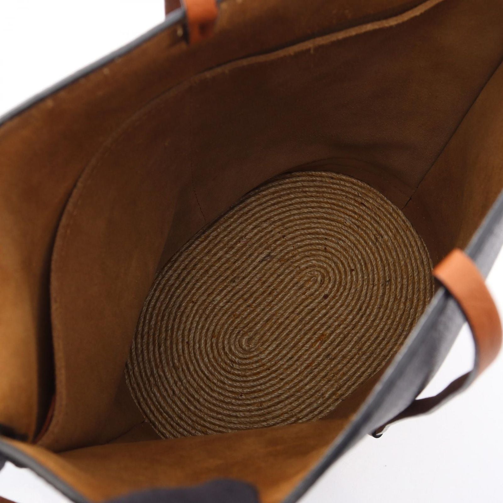 Loewe Shoulder Bag Gate Bucket Black Natural Leather
