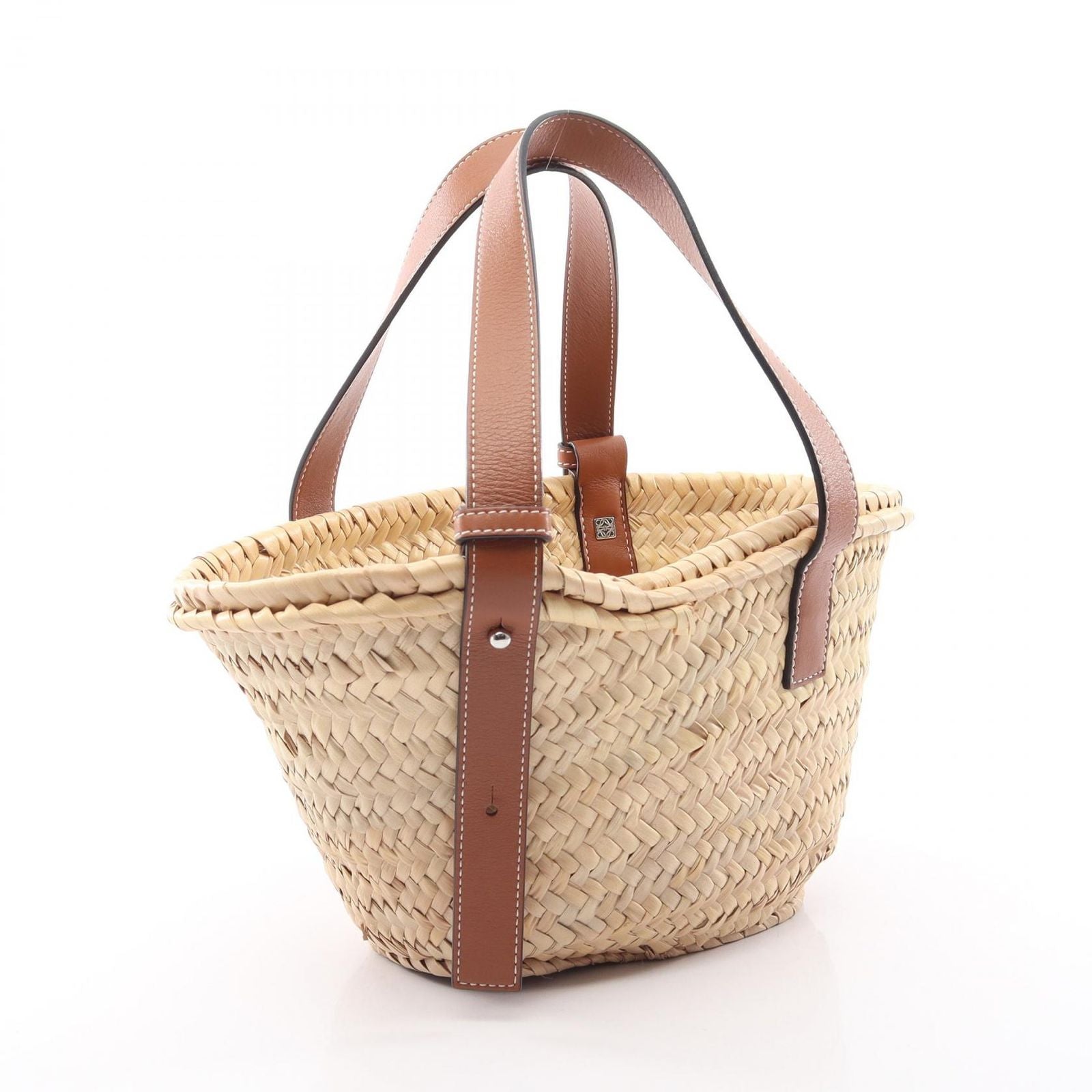 Loewe Handbag Basket Bag Small Natural Brown Leather