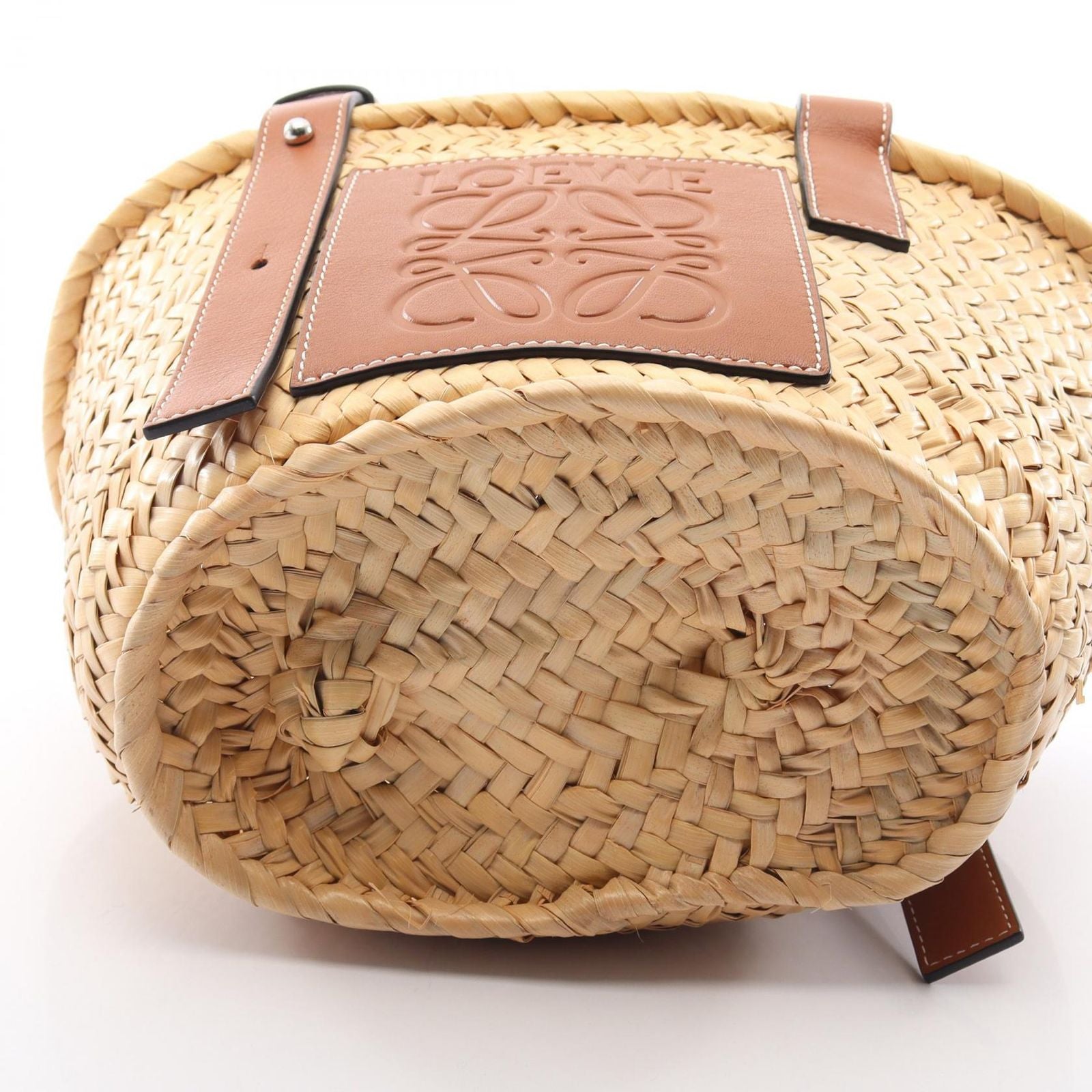 Loewe Handbag Basket Bag Small Natural Brown Leather