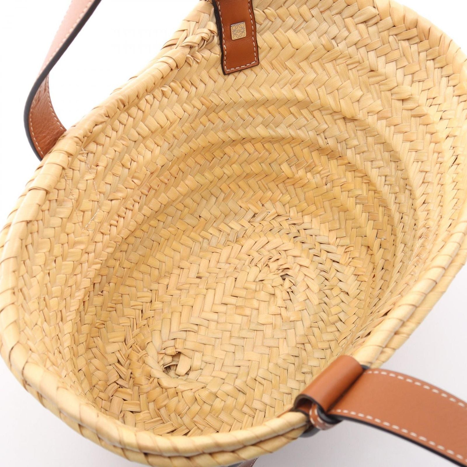 Loewe Handbag Basket Bag Small Natural Brown Leather
