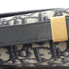 Dior Shoulder Bag 30 Montaigne Oblique Jacquard Navy Canvas Leather