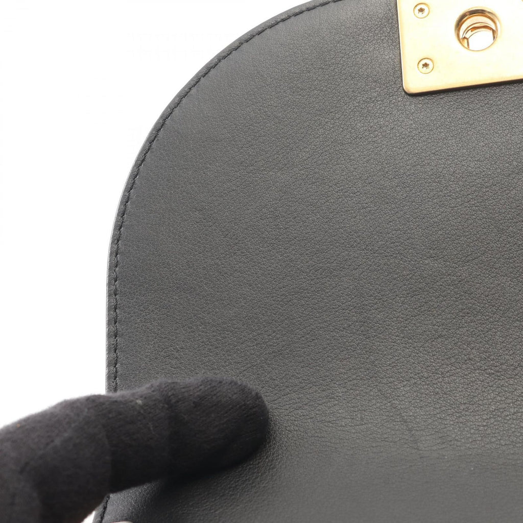 Chanel Shoulder Bag Boy Small Black Lambskin Chain