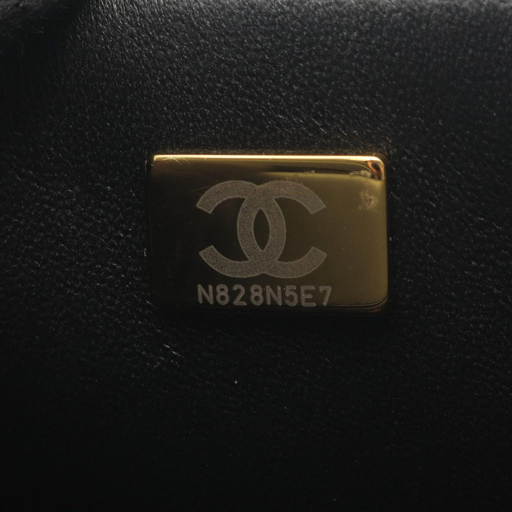 Chanel Shoulder Bag Boy Small Black Lambskin Chain