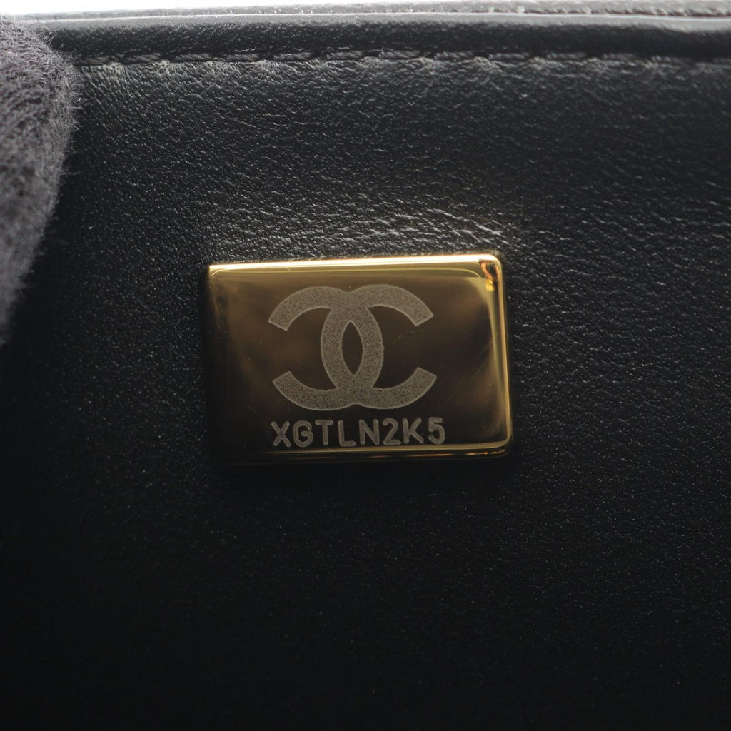 Chanel Shoulder Bag Boy Small Black Caviar Leather Chain