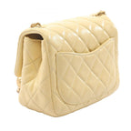 Chanel Shoulder Bag Mini Quilted Yellow Lambskin Chain