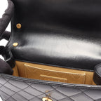 Chanel Shoulder Bag Quilted Small Flap Black Leather Chain