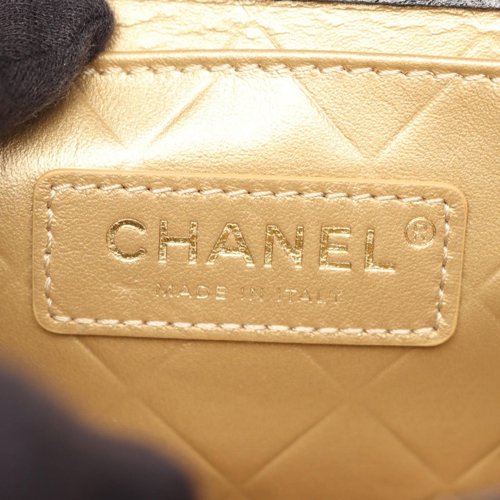 Chanel Shoulder Bag Quilted Small Flap Black Leather Chain
