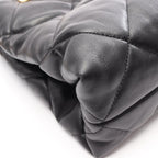 Chanel Tote Bag Quilted Small Shopping Black Lambskin